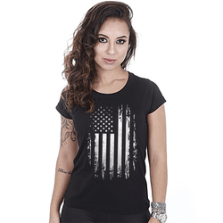 Camiseta Militar Baby Look Feminina EUA Defence - ... - b2b-team6.com.br