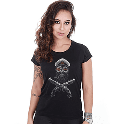 Camiseta Militar Baby Look Feminina Morte aos Tira... - b2b-team6.com.br