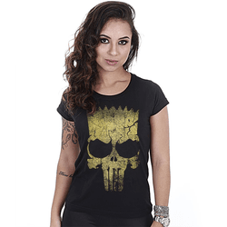 Camiseta Militar Baby Look Feminina Punisher Bart ... - b2b-team6.com.br