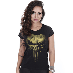 Camiseta Militar Baby Look Feminina Punisher Plate... - b2b-team6.com.br