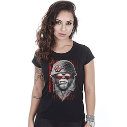 Camiseta Militar Baby Look Feminina Sic Semper Tyr... - b2b-team6.com.br