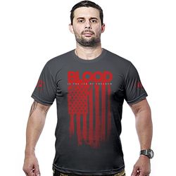 Camiseta Militar Blood Is The Ink Of Freedom Hurri... - b2b-team6.com.br