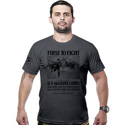 Camiseta Militar First To Fight Marines Hurricane ... - b2b-team6.com.br