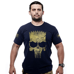 Camiseta Militar Punisher Bart Gold Line - GOLD-1... - b2b-team6.com.br