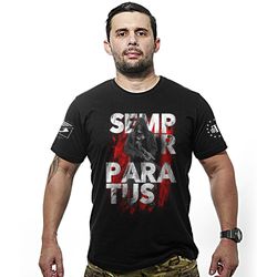 Camiseta Militar Semper Paratus - REF-120-PRETA - b2b-team6.com.br