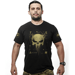 Camiseta New Punisher Gold Line - GOLD-070-PRETA - b2b-team6.com.br