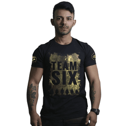 Camiseta Team Six Military Wear - REF-058-PRETA - b2b-team6.com.br