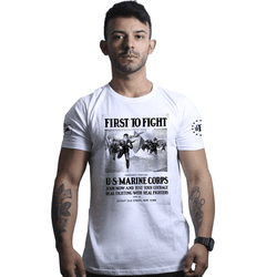 Camiseta To Fight U.S Marines Corps - REF-056-BRAN... - b2b-team6.com.br