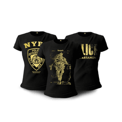 Kit 03 Camisetas Baby Look Feminina NYPD - KIT-FEM... - b2b-team6.com.br