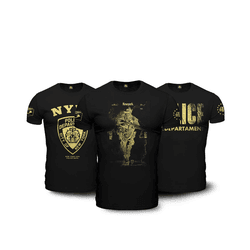 Kit 3 Camisetas Militares Pretas em Algodão NYPD -... - b2b-team6.com.br