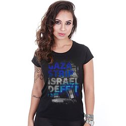 Camiseta Baby Look Militar Israel Defense Gaza Str... - b2b-team6.com.br