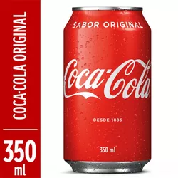 REFRIGERANTE 350ML COCA COLA LATA UN - BEBFESTA