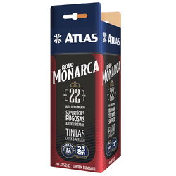 Rolo de Lã Sintética Monarca ref 722/22 Atlas - Belacor Tintas