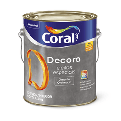 Efeito Cimento Queimado Decora 4,1Kg Coral - Belacor Tintas