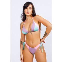 Conjunto de Biquíni Cortininha Calcinha Fio De Ama... - Bela Lolitta