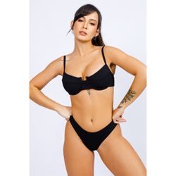 Conjunto de Biquíni Retro Asa Delta - Preto - BQ-R... - Bela Lolitta