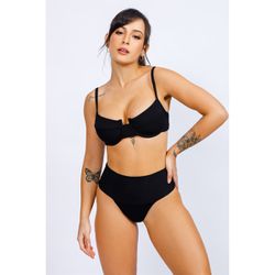 Conjunto de Biquíni Retro Hot Pants - Preto - BQ-H... - Bela Lolitta