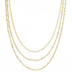 Colar Três voltas Ouro - 00361 - ISABELA MATTOS ACESSÓRIOS