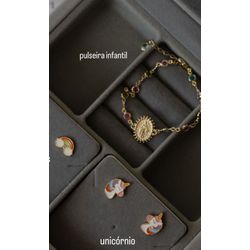 Pulseira Infantil Nossa Senhora Ouro - 00507 - ISABELA MATTOS ACESSÓRIOS