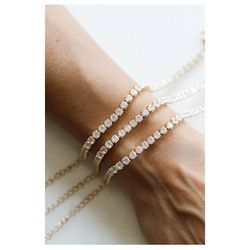 Pulseira Riviera 3mm Ouro - 99944 - ISABELA MATTOS ACESSÓRIOS