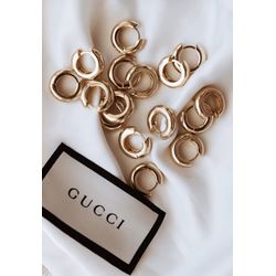 Brinco Argola Click Stilo Ouro - 00080 - ISABELA MATTOS ACESSÓRIOS