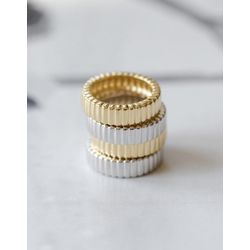 Anel Retangular Vintage Ródio - 7494030 - ISABELA MATTOS ACESSÓRIOS