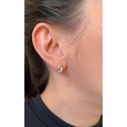 Brinco Mini Nó Cravejado Ouro - 838939 - ISABELA MATTOS ACESSÓRIOS