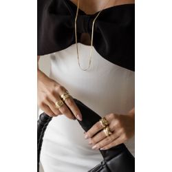 Anel Robusto em X Ouro - 2372372 - ISABELA MATTOS ACESSÓRIOS