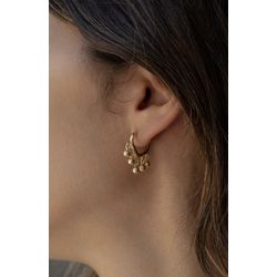 Argola Bolinhas Ouro - 547535 - ISABELA MATTOS ACESSÓRIOS