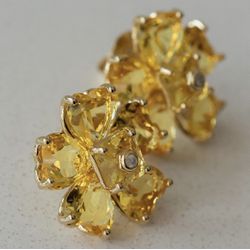 Brinco Flor Amarela Ouro - 4734738743 - ISABELA MATTOS ACESSÓRIOS