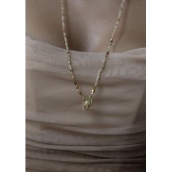 Escapulário Pedra Jade Ouro - 3729469439 - ISABELA MATTOS ACESSÓRIOS