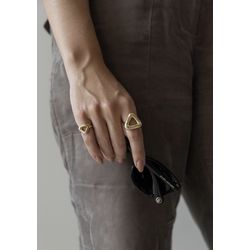 Anel Triângulo Vazado Ouro - 3729392 - ISABELA MATTOS ACESSÓRIOS