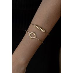 Bracelete Bola Organic Ouro - 9845938593850 - ISABELA MATTOS ACESSÓRIOS