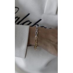 Pulseira Ovalada Mix de Banhos - 8348304309 - ISABELA MATTOS ACESSÓRIOS