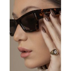 Anel Dedinho Pedra Transparente Ouro - 403808303 - ISABELA MATTOS ACESSÓRIOS