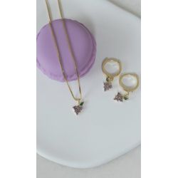 Conjunto Infantil Uva Ouro - 7437492 - ISABELA MATTOS ACESSÓRIOS