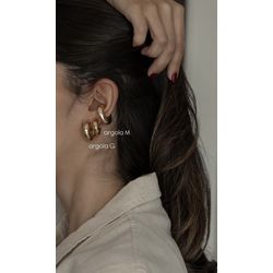 Brinco Argola Robusta Ouro Pequena - 8784783473947... - ISABELA MATTOS ACESSÓRIOS