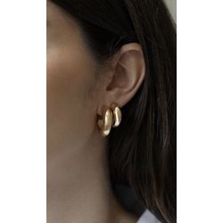 Brinco Argola Robusta Ouro Média - 749374927497 - ISABELA MATTOS ACESSÓRIOS