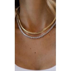 Riviera Coração Platina (3,5mm) - 545455 - ISABELA MATTOS ACESSÓRIOS