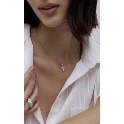 Colar Moissanite Cruz - 6372744 - ISABELA MATTOS ACESSÓRIOS