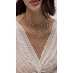 Colar Longo Zircônia Redonda Ouro - 7549357493579... - ISABELA MATTOS ACESSÓRIOS