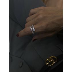 Anel Duplo Moissanite - 6372837 - ISABELA MATTOS ACESSÓRIOS