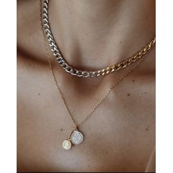 Colar Medalha São Bento Mix de Banhos - 00127 - ISABELA MATTOS ACESSÓRIOS