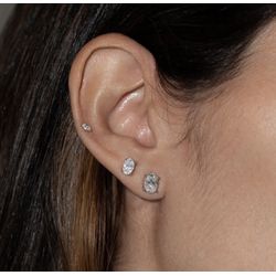 Brinco Oval Moissanite P - 473956396593 - ISABELA MATTOS ACESSÓRIOS