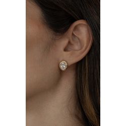 Brinco Oval Prata 925 Ouro - 984739473294 - ISABELA MATTOS ACESSÓRIOS