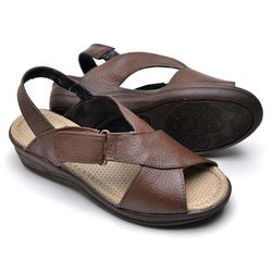 Sandalias Tamanco Chinelo Confort Senhora Couro Má... - BELARAFA