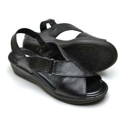 Sandalias Tamanco Chinelo Confort Senhora Couro Má... - BELARAFA