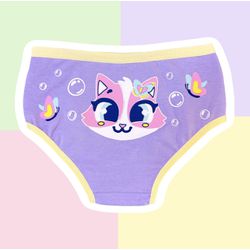 CALCINHA INFANTIL - RAPOSA (LILÁS) - 00764 - Bella Mini