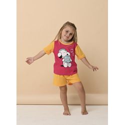 PIJAMA INFANTIL FEMININO - SNOOPY ROSA PINK - 0050 - Bella Mini