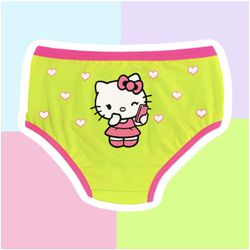 CALCINHA INFANTIL - HELLO KITTY VERDE LIMA - 00487 - Bella Mini